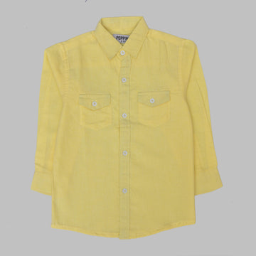 BOYS CASUAL YELLOW SHIRT