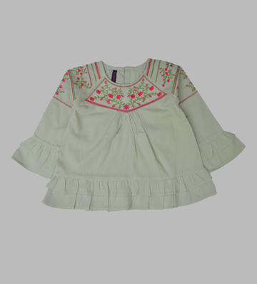 Girls S Green Kurti