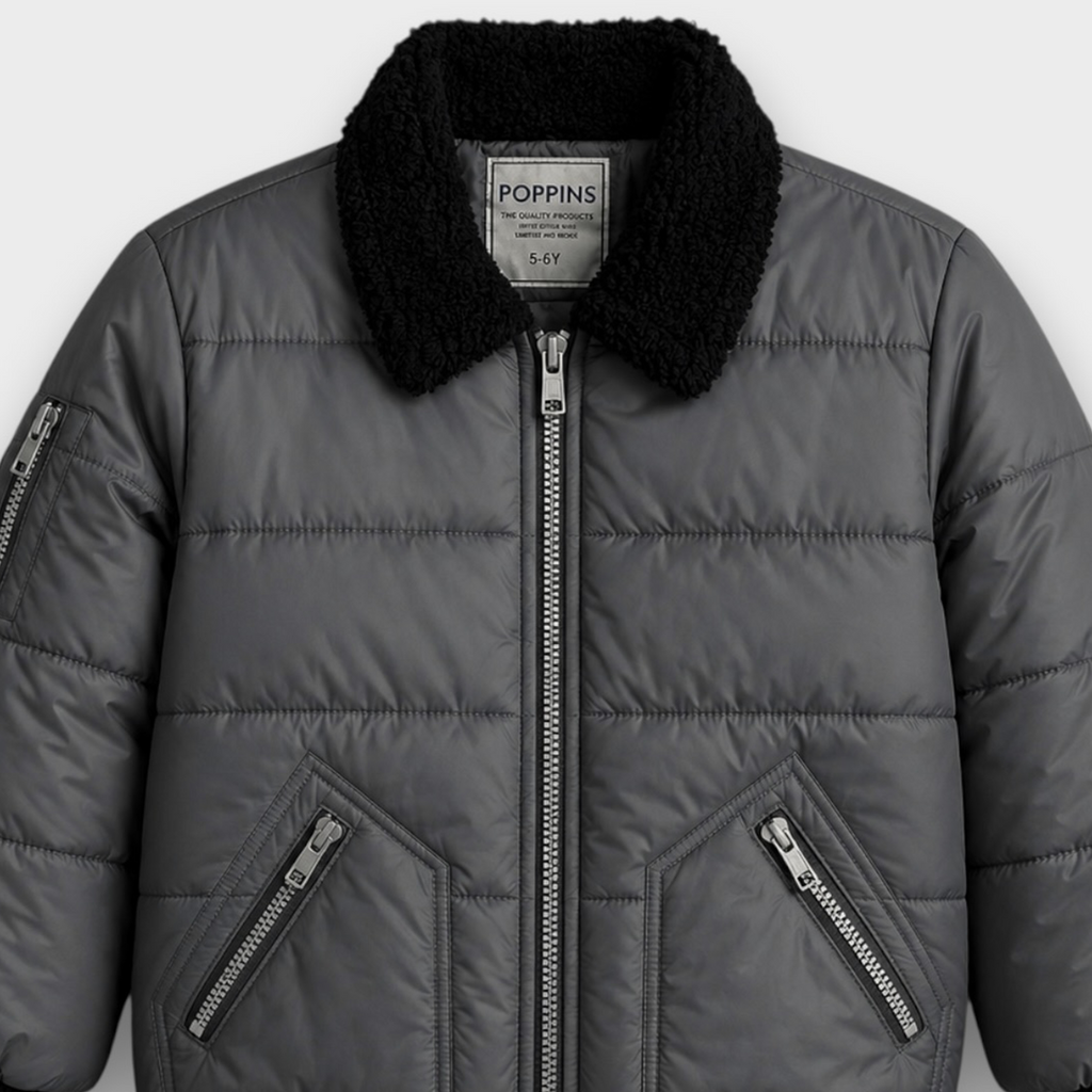 Grey Puffer Jacket (24WGJK005)