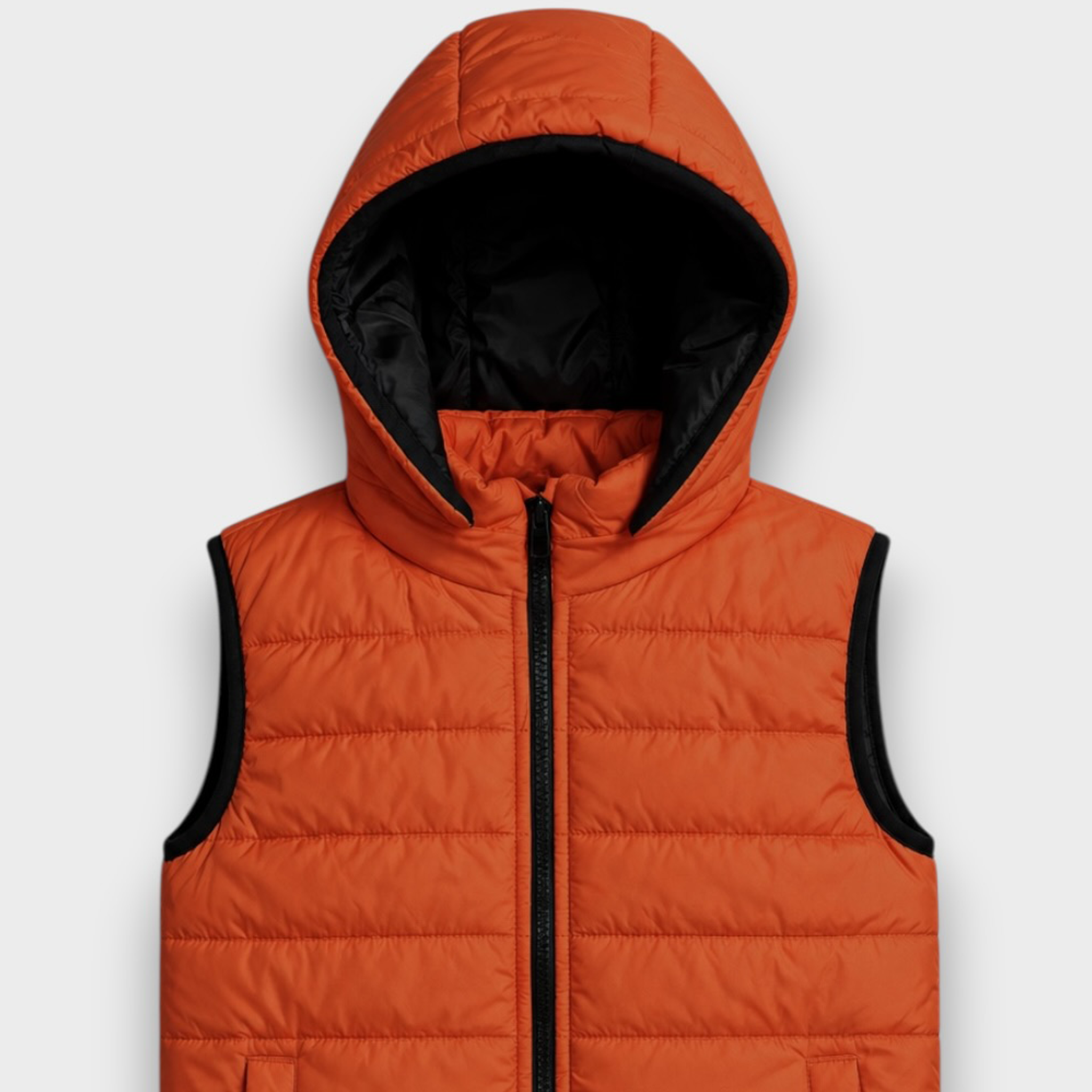 Orange Sleeveless Jacket (24WBJK011)