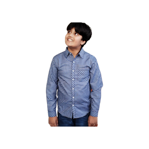 Boys shirts-blue check