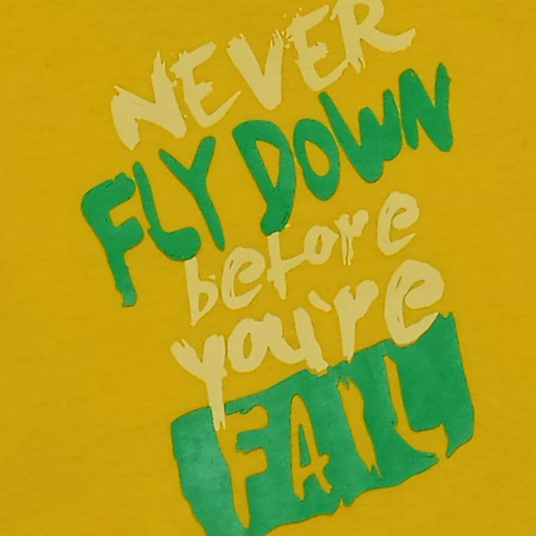 BOYS  Never Fly Down Before You re Fail Lemon T shirt