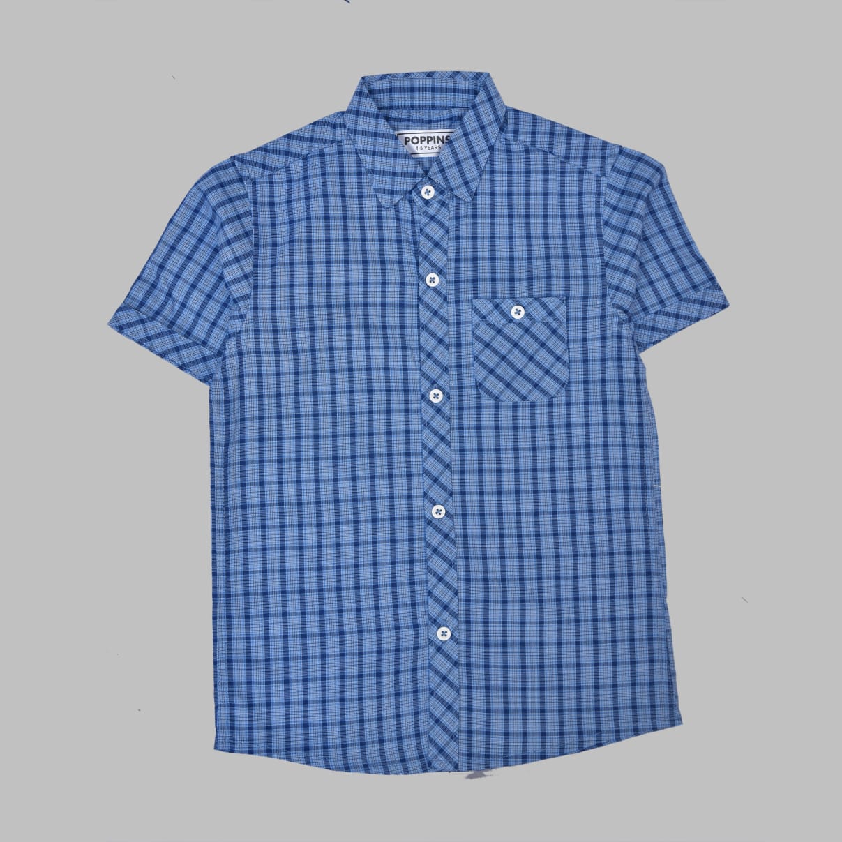 BOYS CASUAL Blue CHK SHIRT