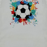 BOYS Foot Ball White T shirt