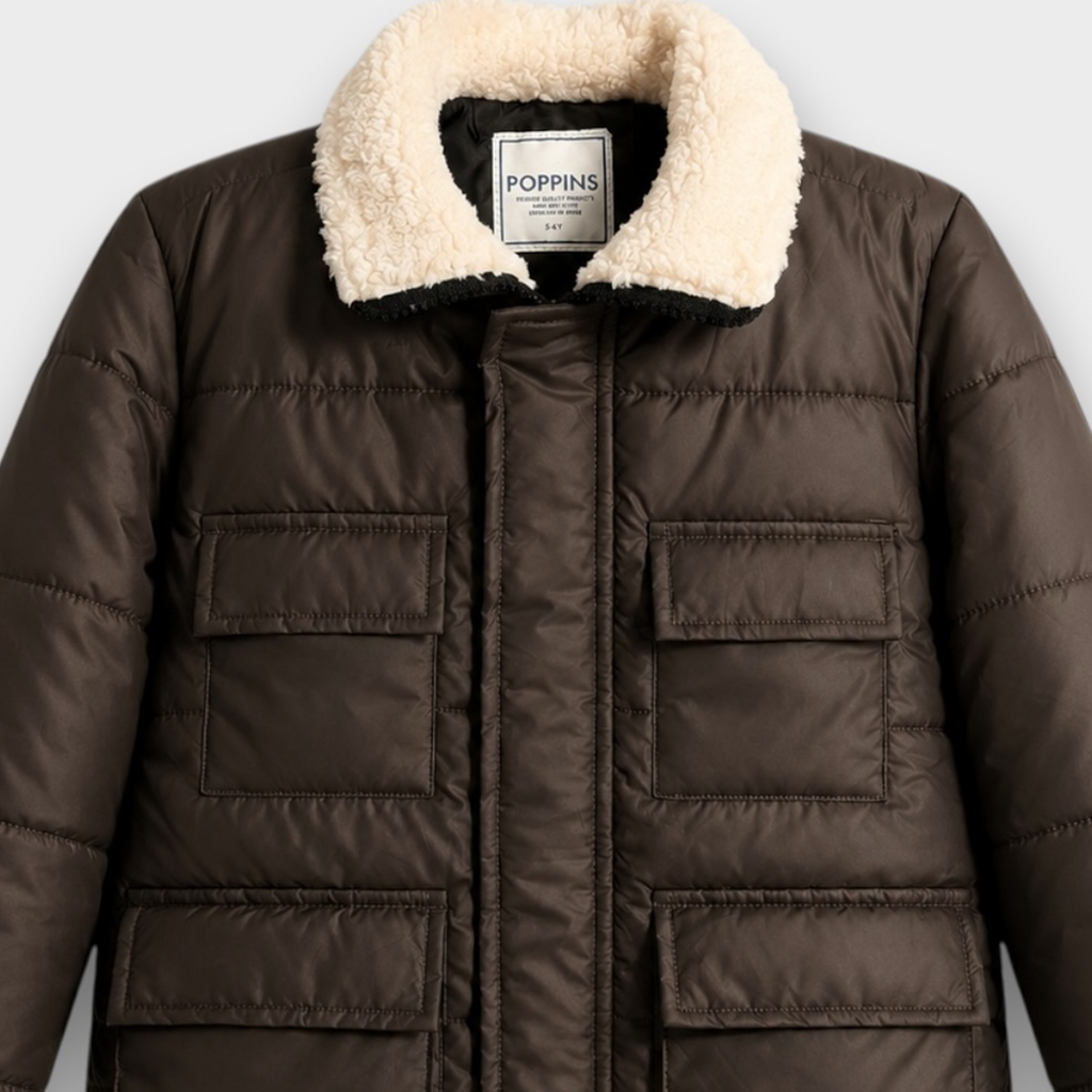 Brown Puffer Jacket (25WBJK003)