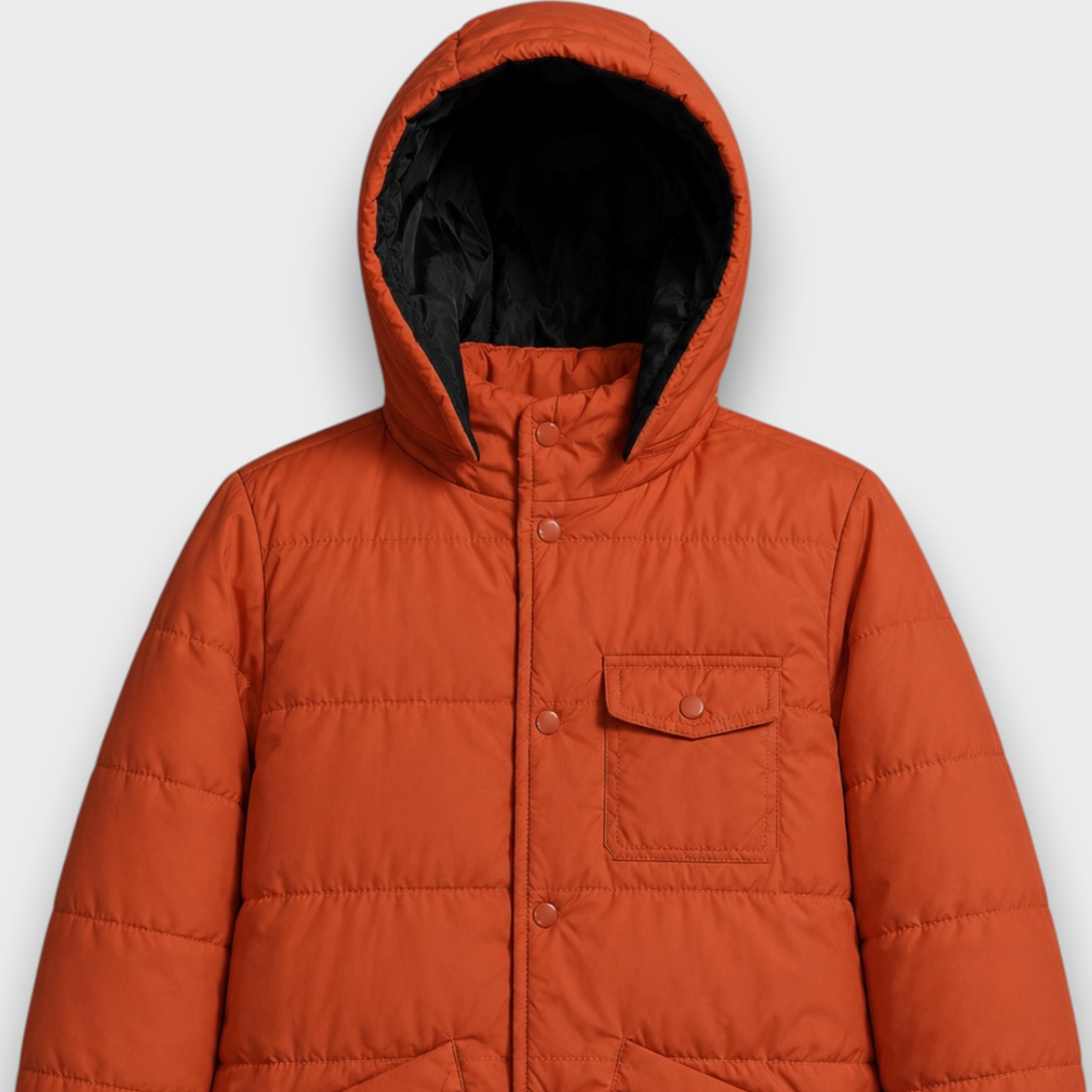 Orange Puffer Jacket (24WBJK005)