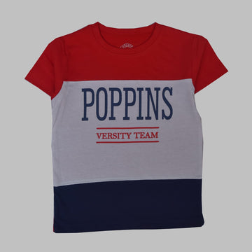 Boys Red & White T SHIRT