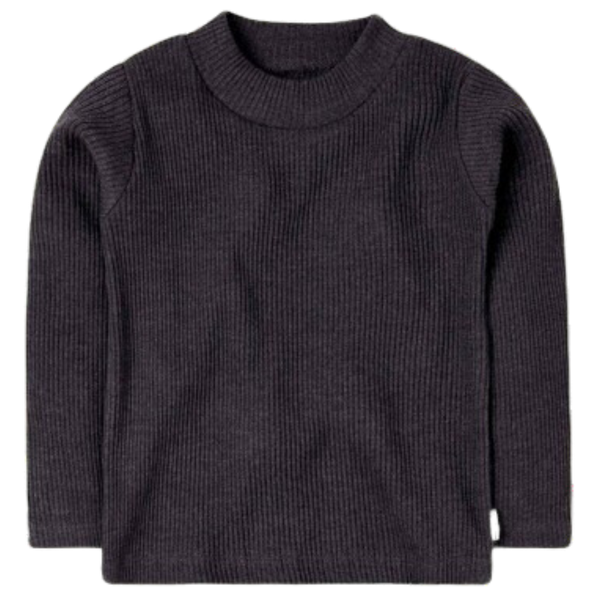 Mock neck-Black color