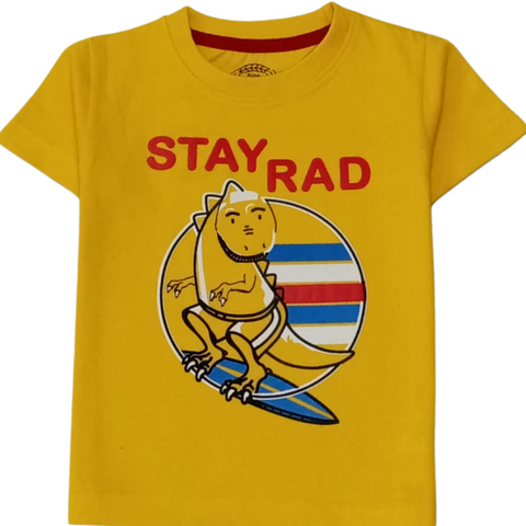 BOYS  Stay Rad YLW T shirt
