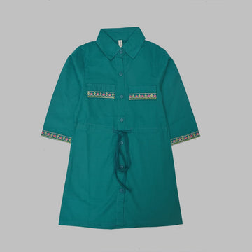 Girls Green Top