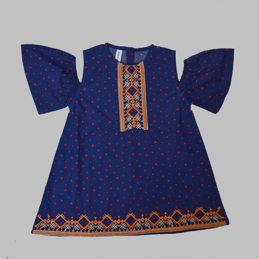 Girls Navy Blue Top