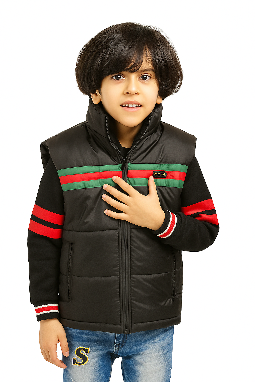 boys sleeveless jacket