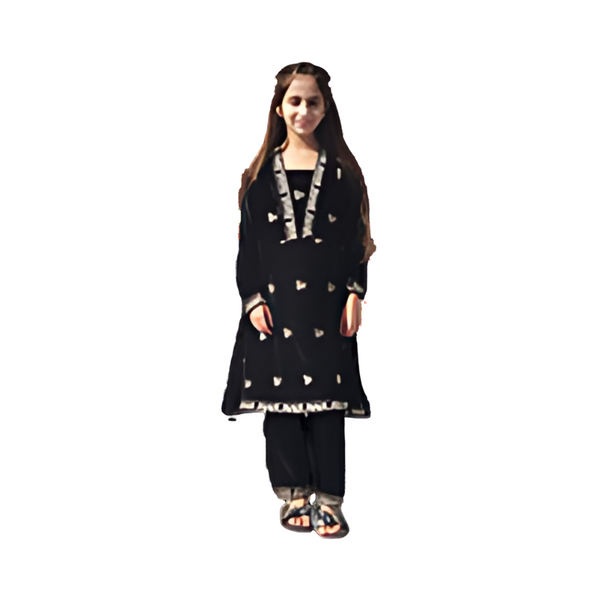 Girls shalwar kameez-BLK color