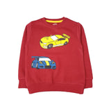 Boys Sweat Shirt-Red