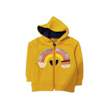 Girls fleece zipper-Mustered Color