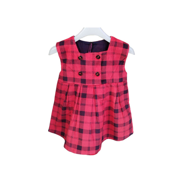 Girls frock-Red Check