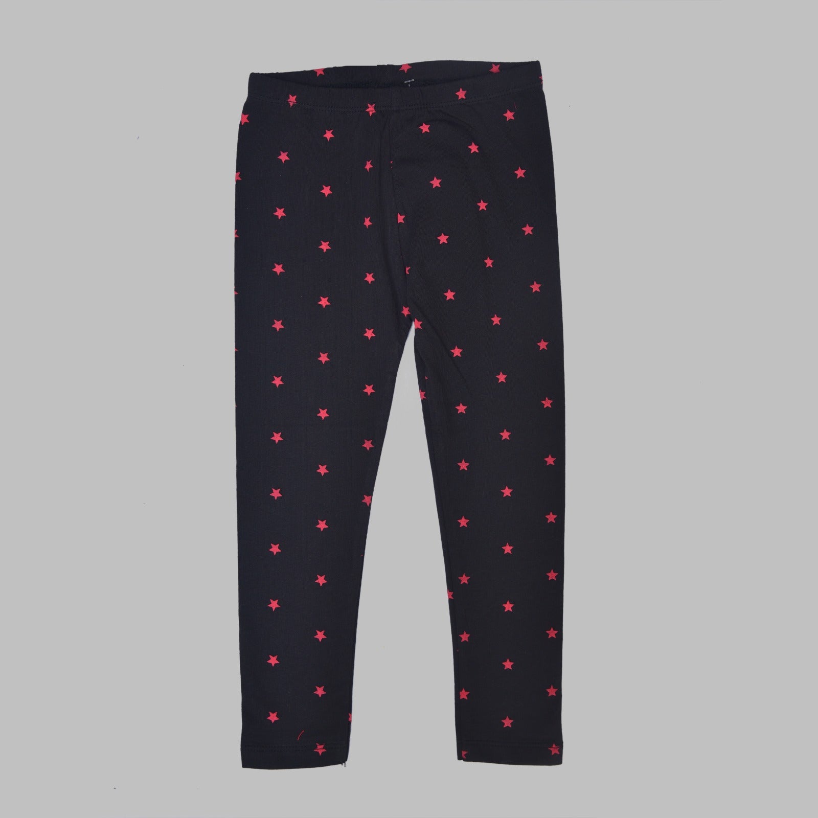 Girls' Printed Black Tights