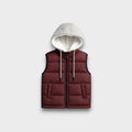 Mehroon Sleeveless Puffer Jacket (25WBSJ003)