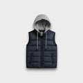 Sleeveless Navy Blue jacket (25WBSJ004)