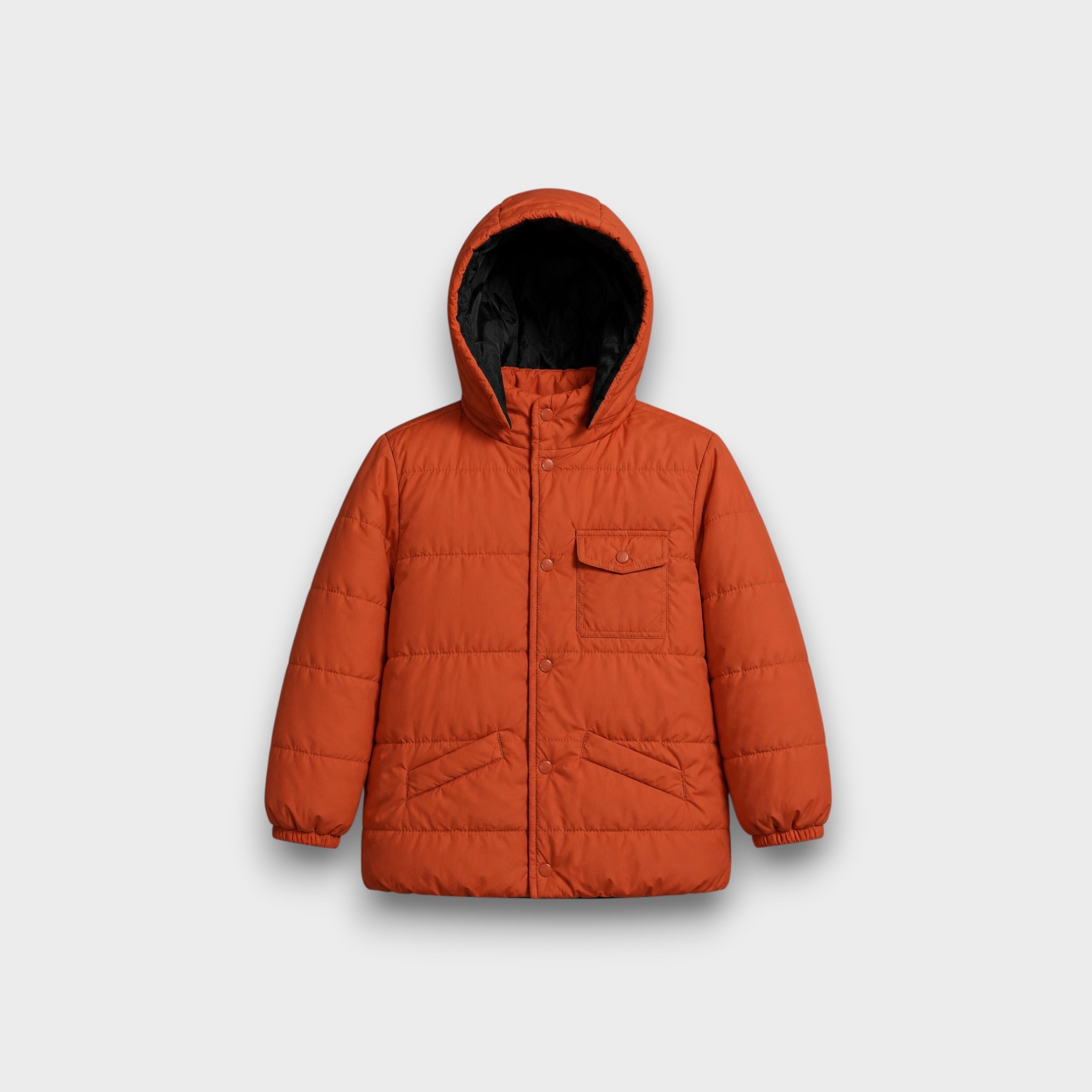 Orange Puffer Jacket (24WBJK005)