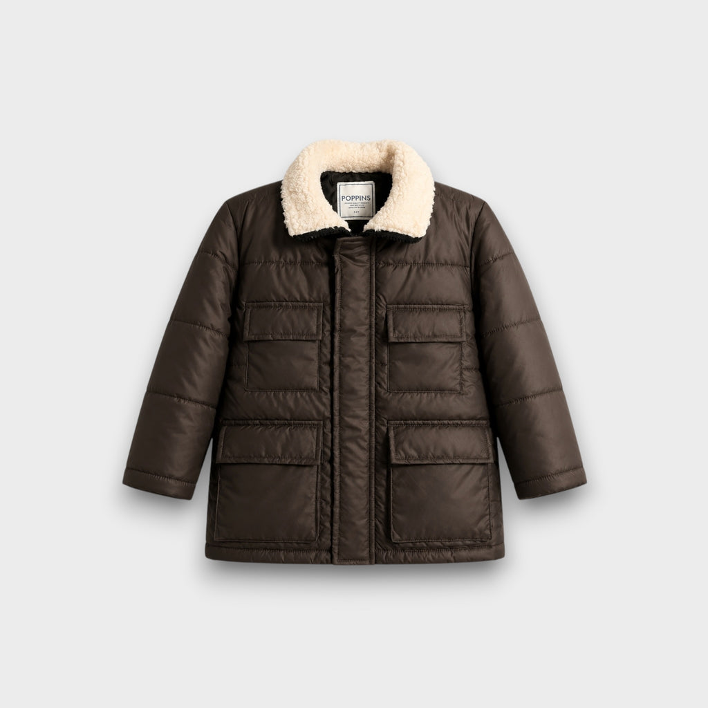 Brown Puffer Jacket (25WBJK003)