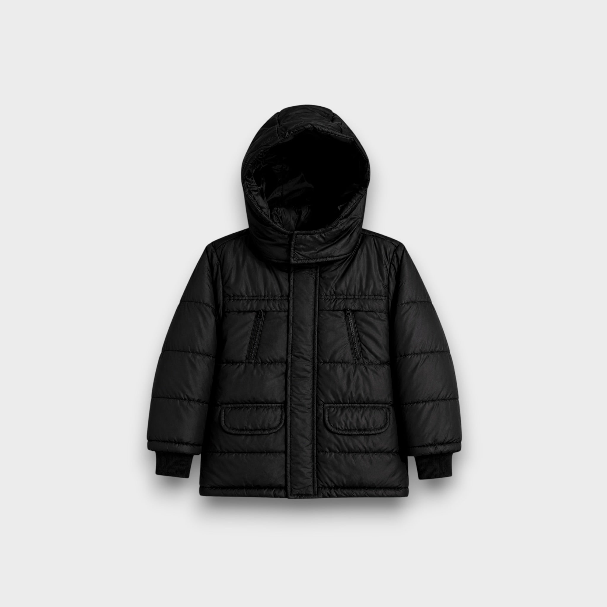 Black Puffer Jacket (25WBJK004)