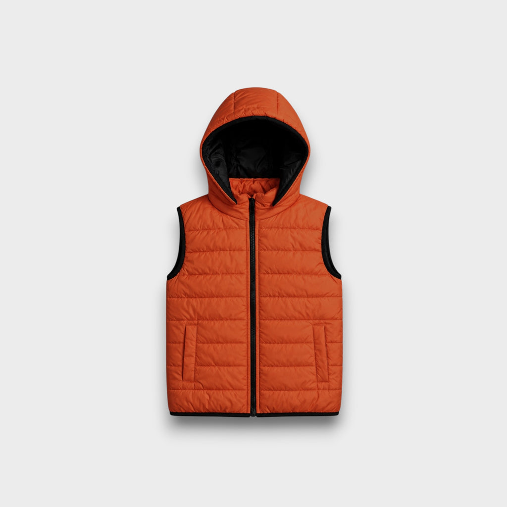 Orange Sleeveless Jacket (24WBJK011)