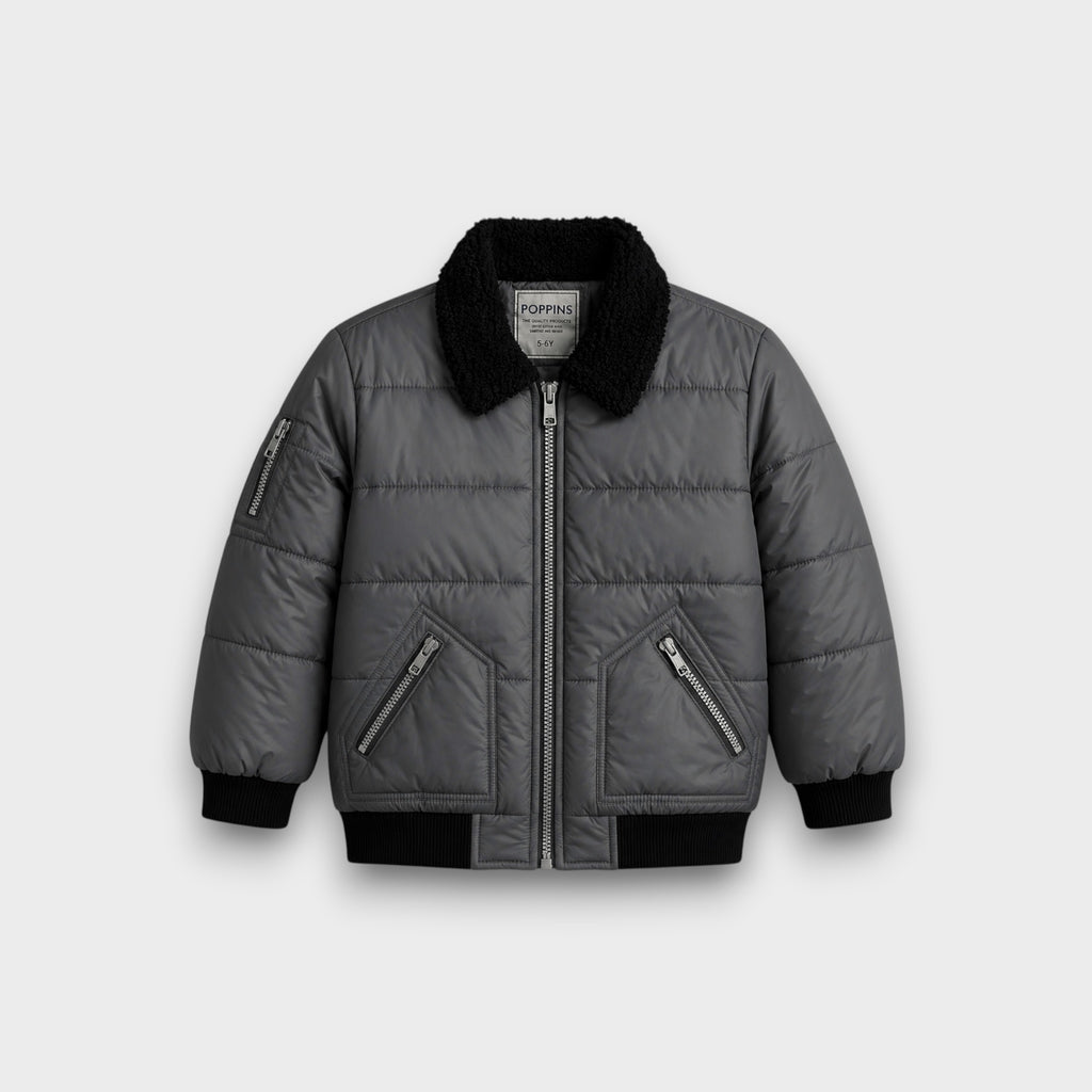 Grey Puffer Jacket (24WGJK005)