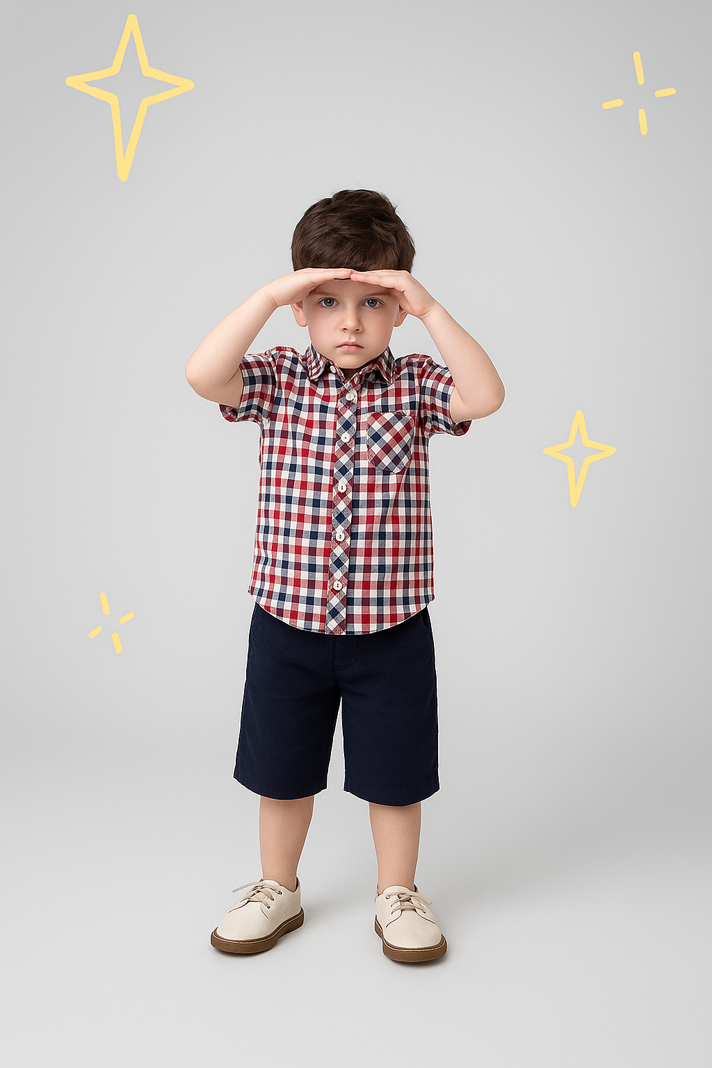 BOYS CASUAL Red Chk SHIRT