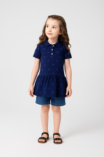 Girls POLO NAVY BLUE T-Shirt